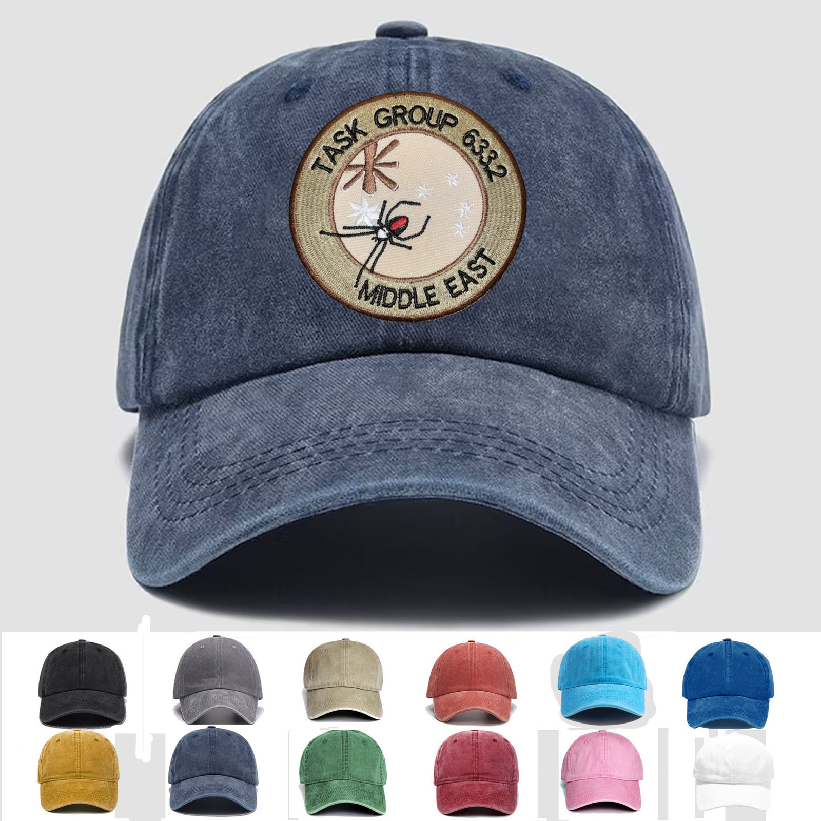 Custom Embroidered Hat Australia Army Task Group 633.2 Middle East, Trucker Hat