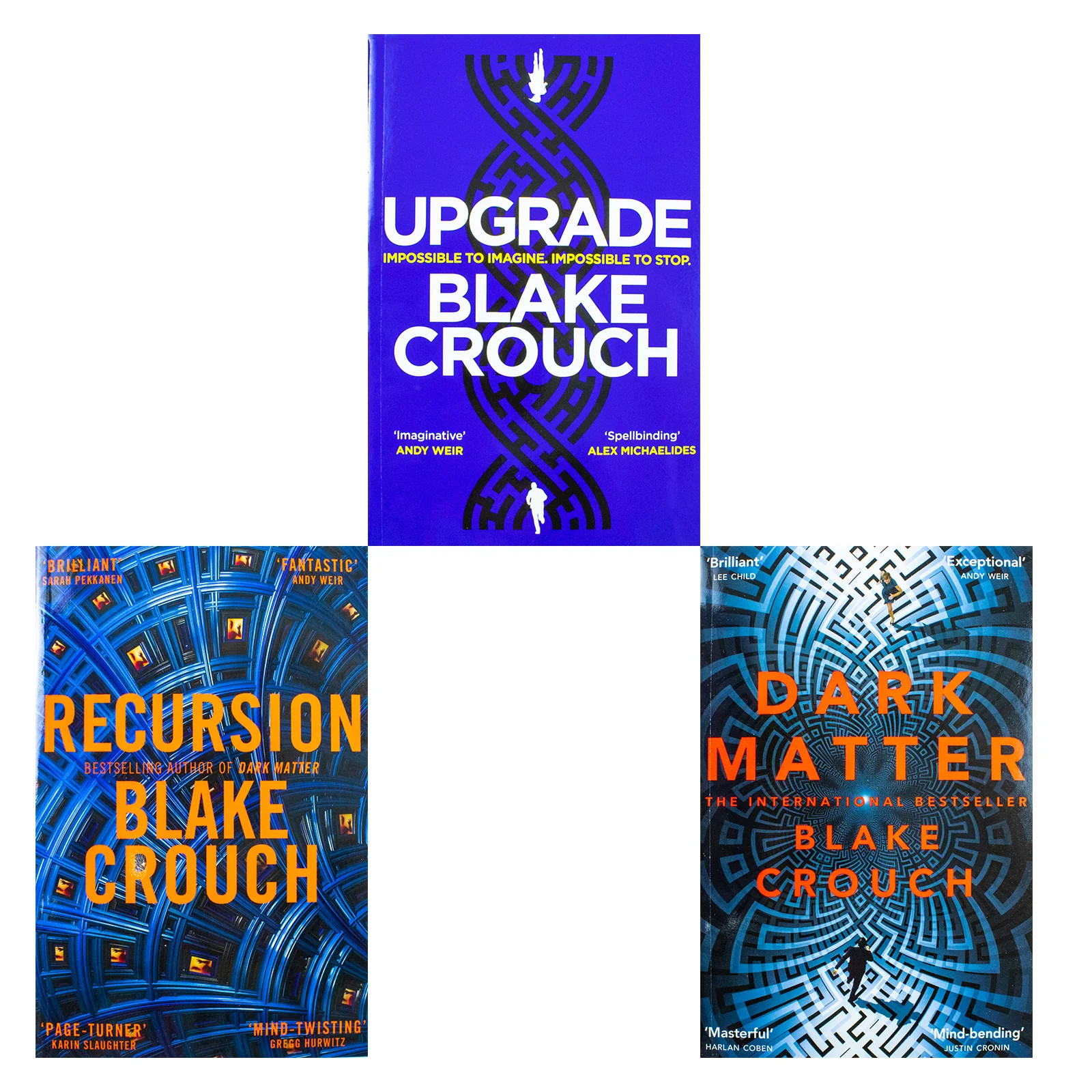 Blake Crouch Book Collection Recursion, Dark Matter, Upgrade  Be | Blake Crouch