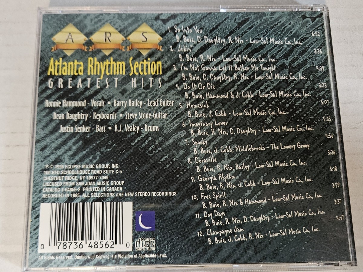 Atlanta Rhythm Section CD Greatest Hits | eBay