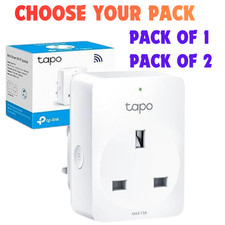 Tapo Smart Plug Wi-Fi Outlet Max 13A Wireless Smart Socket No Hub Required White