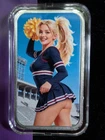 Bullion Baddies Touchdown Taylor Snack Pack Series 3, 1oz Silver Bar, Nice W/COA