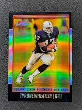 2001 Bowman Chrome Gold Refractor /99 Tyrone Wheatley Raiders