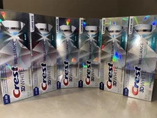 Lot of 6 Crest 3D White Brilliance Blast Toothpaste 4.6 oz Exp 07/2028