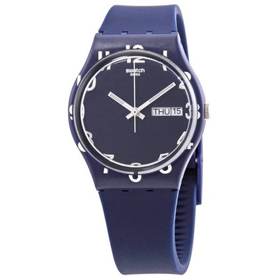 Swatch Over Blue Quartz Blue Dial Unisex Watch GN726