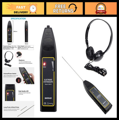 Ultrasonic Leak Detector & Industrial Stethoscope - High Sensitivity Diagnostic