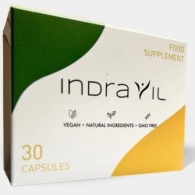 SUPPLEMENT PARADISE Indravil - 30 Capsules - Natural Ingredients - For Women & Men - 1 Month Supply