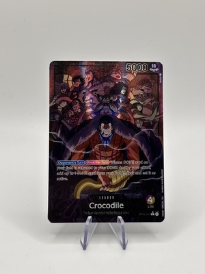 One Piece TCG Crocodile OP04-058 Leader Alternate Art AA English ENG Card