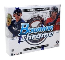 2025 BOWMAN CHROME BASEBALL HOBBY 12 BOX CASE BLOWOUT CARDS