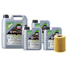 8L Liqui Moly Special Tec AA 5W-30 Mann Engine Oil Change Kit for LR2 V70 XC90