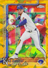 2025 Topps Chrome Sapphire Gold Refractor Bobby Witt Jr. 04/50 SP Royals