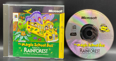 The Magic School Bus Explores the Rainforest (PC CD, 1997) Complete Good Cond