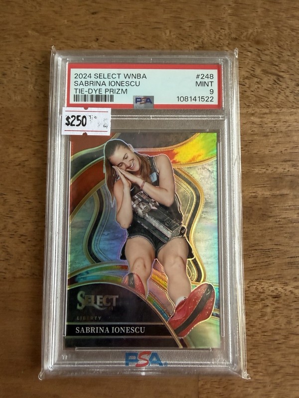 2024 Panini Select WNBA - Courtside Sabrina Ionescu #248 Tie-Dye Prizm /25