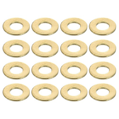 #ad 300Pcs Brass Flat Washer M3x7x0.5mm Brass Washer Assortment for Screws Bolts AU $16.07