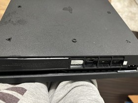 PS4 Slim Console + 2 Controllers (White & Camo) + Cables &ndash; Tested Working 