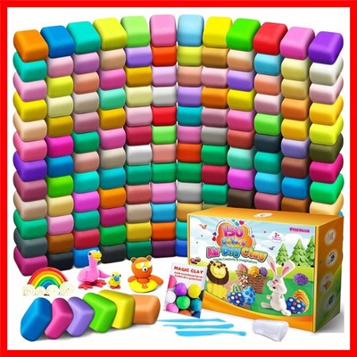 Air Dry Clay 150 Colors, Modeling Clay for Kids, DIY Molding Magic Clay for w...