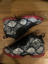 Nike Little Posite One GS Sail/Habanero Red-Black 644791-104 Size Y