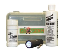 Glo Germ Experiment Kit with UV Light Gel and Powder for Hygiene Education