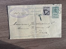 Vintage 1910s Belgium Haren Brussels Postcard w/ Stamps & Handwritten Letter