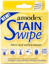 Amodex Stain Swipe Surface Cleaner Towelettes 10/Pkg- , 10029