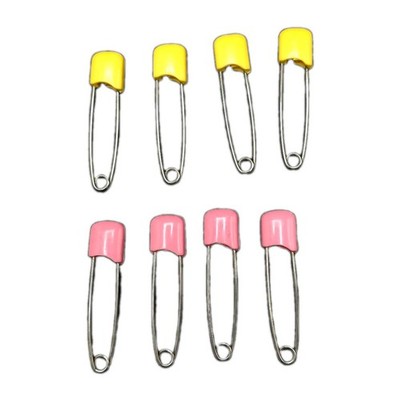 Vintage Baby Cloth Diaper Pins Lot of 8 Safety Lock Japan 4 Yellow 4 ...