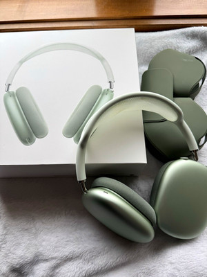 Apple AirPods Max Green Over-Ear Wireless Headphones Noise Cancel w/ Case Gen 1