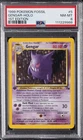 1999 POKEMON FOSSIL 1ST EDITION #5 GENGAR-HOLO PSA 8