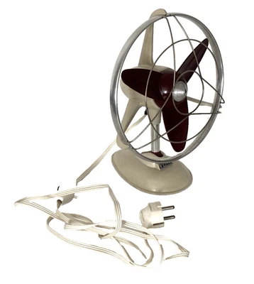 Vintage Venti Tisch Ventilator DDR Paul Linke Rot Guter Zustand Funktioniert - Bild 1 von 4