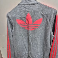 Adidas 3-Stripes Jerse Gray/Pink Size 100 Women  s Tracksuit