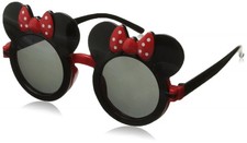EHH - Kids Mouse Ear Round Flip Out Sunglasses Kids/Small, Black/Red Bows