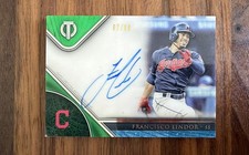 2017 Topps Tribute - Tribute Autographs Francisco Lindor #TA-FL Green /99 (AU)