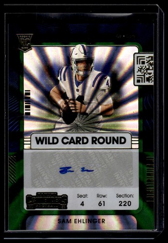 Sam Ehlinger [Autograph Wild Card Round] #246 2021 Panini Contenders card