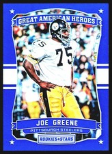 Joe Greene 2016 Panini Rookies & Stars Heros BLUE PRIZM Pittsburgh Steelers #22