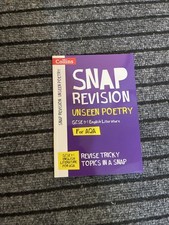 AQA Unseen Poetry GCSE 9-1 English Literature Snap Revision Guide