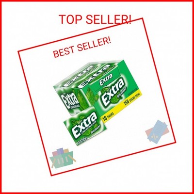Extra Gum Spearmint Sugarfree Gum Bulk, Individually Wrapped, Perfect for Fresh