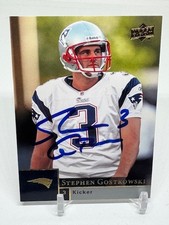 2009 Upper Deck Stephen Gostkowski #117 NFL Football SIGNED New England Patriots