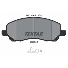 Satz Bremsbeläge Bremsklötze vorne für Jeep Compass MK49 | 23861326