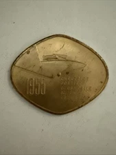 1955 Motorama General Motors Vintage Brass Spinner Advertising Token Chevrolet