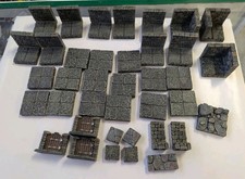 DWARVEN FORGE LOOSE PIECES LOT OF 38 PRE OWNE...