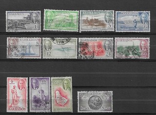 Barbados 1950 USED set