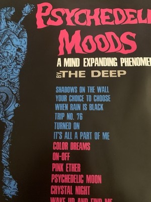 THE DEEP ''PSYCHEDELIC MOODS'' LONG SOLD OUT VOID REISSUE DELUXE MAGENTA VINYL PIN