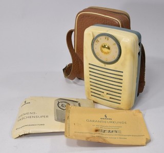 uraltes Siemens & Halske T1 Taschensuper Transistorradio 50er Jahre Kult Design
