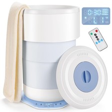Towel Warmer for Bathroom - 23L Foldable Towel Warmer Bucket with Timer, Remo...