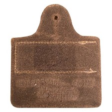 BOY SCOUT BSA OFFICIAL WOOD BADGE LEATHER NAME TAG MADE IN USA LOG AX AXE NEW