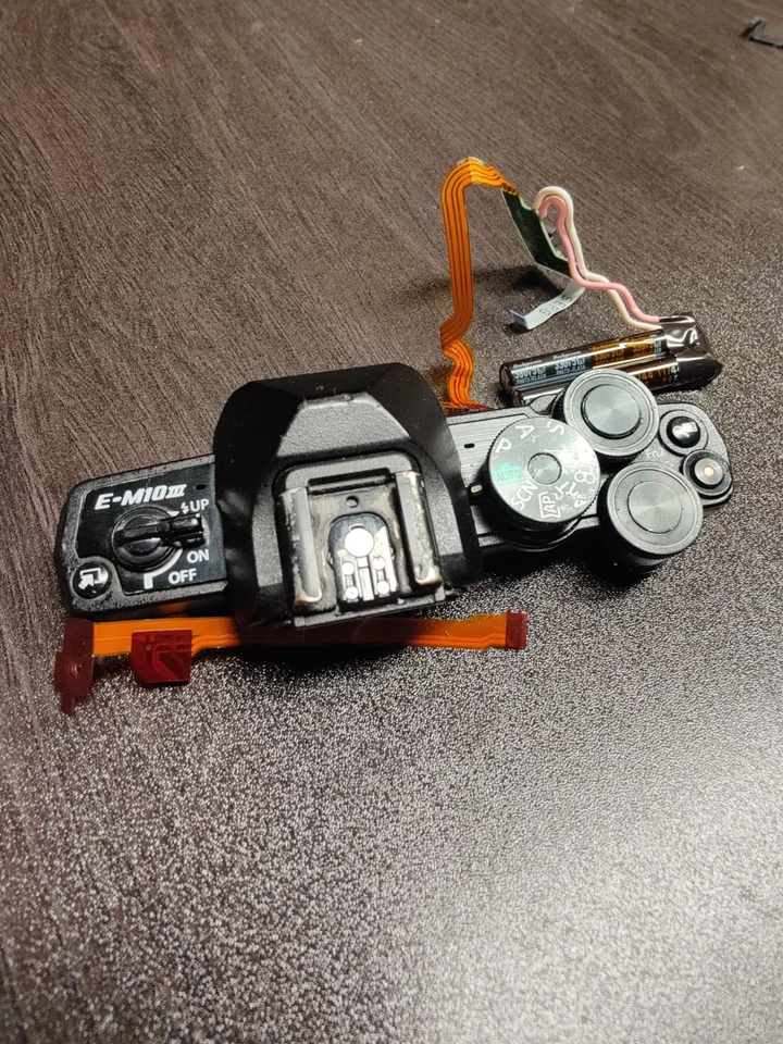 Botón obturador con esferas de cubierta superior originales para Olympus OM-D E-M10 MARK III MARK 3 Foto 2 de 4