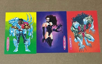 PROMO CARDS: PLASMER MARVEL COMICS UK 1993 3 Set LP