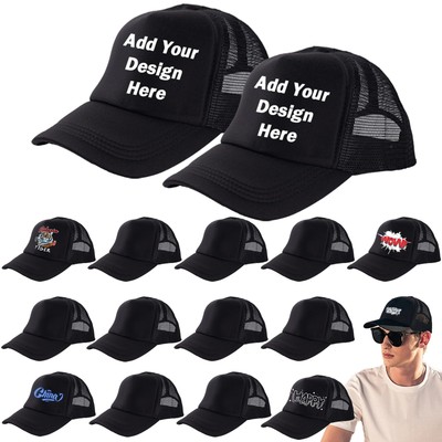 15 Pack Sublimation Blanks Trucker Hats Bulk Bulk Wholesale Mesh Baseball Cap...