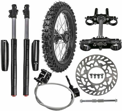 Front Forks Triple 14'' Wheel Rotor 60/100-14 Tire Kit XR70 CRF50 70CC 110 150cc