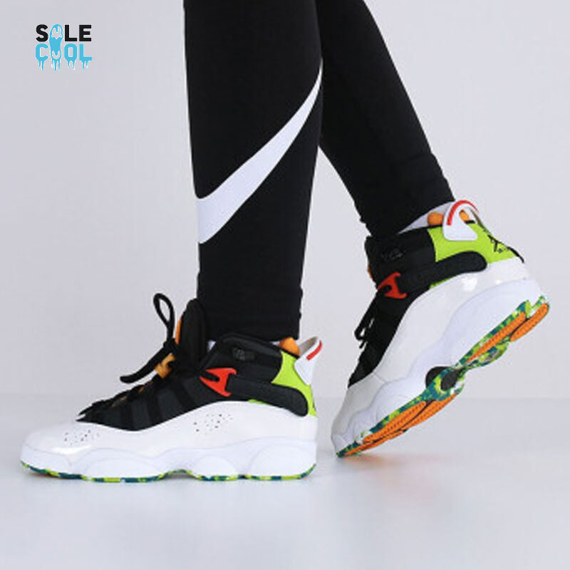 Nike Air Jordan 6 Rings GS His Airness Black White Shoes Nike Air Jordan 6 Rings GS His Airness Black White Shoes