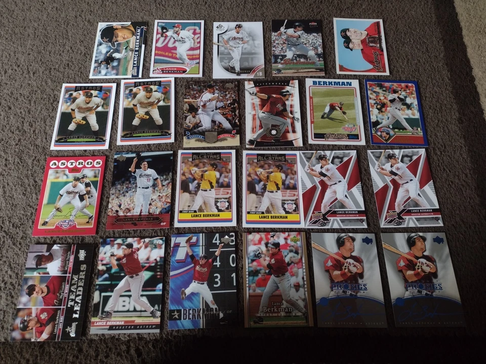 Lance Berkman- 43 baseball cards- Houston Astros - Image 2 of 2