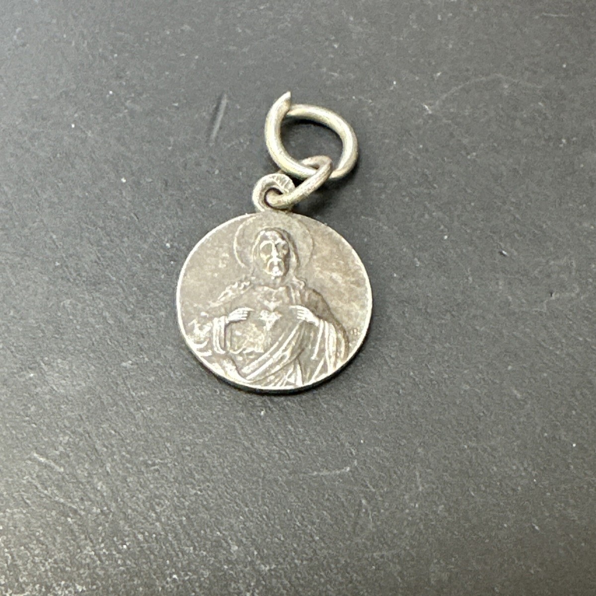 Pendentif Ancien Argent Massif 925 - Breloque Art Nouveau Croix - Occasion